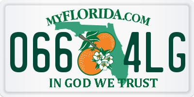 FL license plate 0664LG