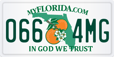 FL license plate 0664MG