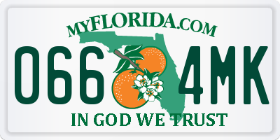 FL license plate 0664MK