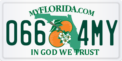 FL license plate 0664MY