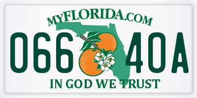 FL license plate 0664OA