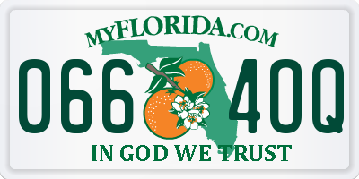 FL license plate 0664OQ