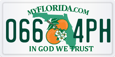 FL license plate 0664PH