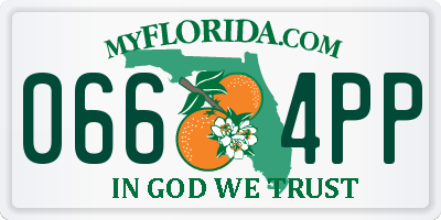 FL license plate 0664PP