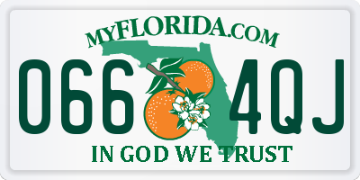 FL license plate 0664QJ