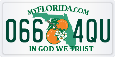 FL license plate 0664QU