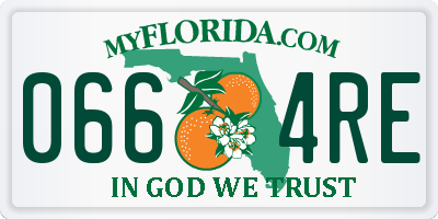 FL license plate 0664RE