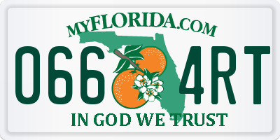 FL license plate 0664RT