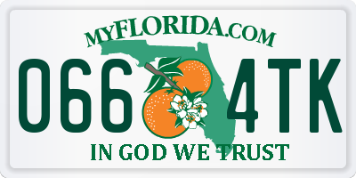 FL license plate 0664TK