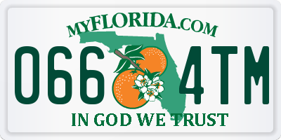 FL license plate 0664TM