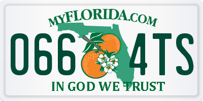 FL license plate 0664TS
