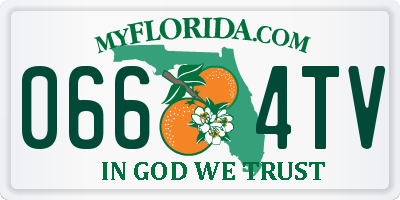 FL license plate 0664TV