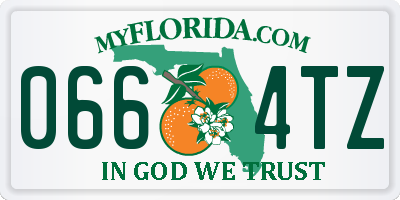 FL license plate 0664TZ