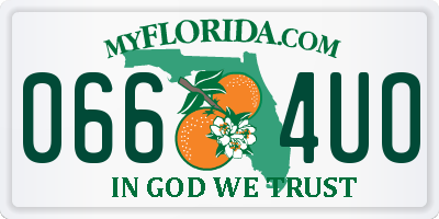 FL license plate 0664UO