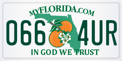 FL license plate 0664UR