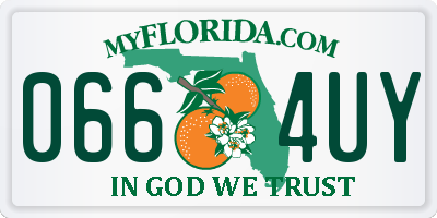 FL license plate 0664UY