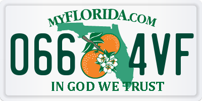 FL license plate 0664VF