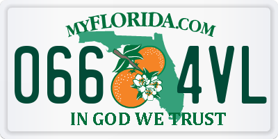 FL license plate 0664VL