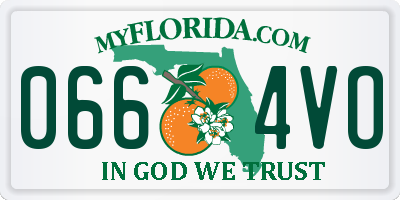FL license plate 0664VO