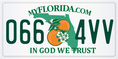 FL license plate 0664VV