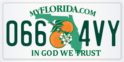 FL license plate 0664VY