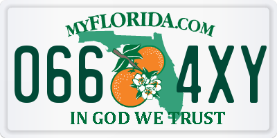 FL license plate 0664XY