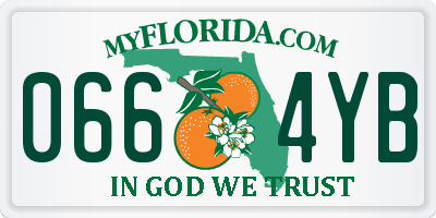 FL license plate 0664YB
