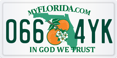 FL license plate 0664YK
