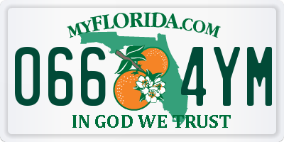 FL license plate 0664YM