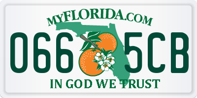 FL license plate 0665CB