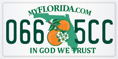 FL license plate 0665CC