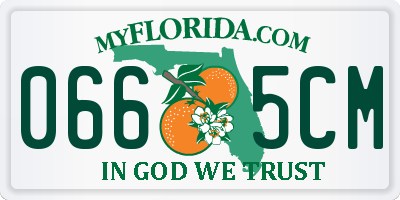 FL license plate 0665CM