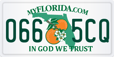 FL license plate 0665CQ