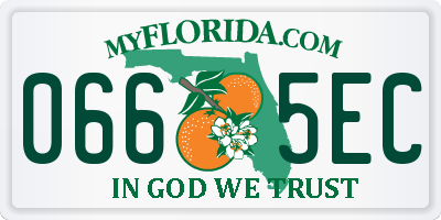 FL license plate 0665EC