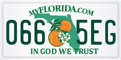 FL license plate 0665EG