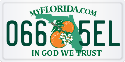 FL license plate 0665EL