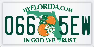 FL license plate 0665EW