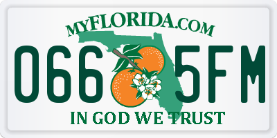 FL license plate 0665FM