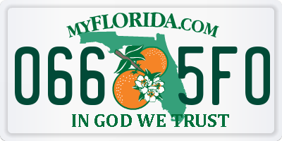 FL license plate 0665FO