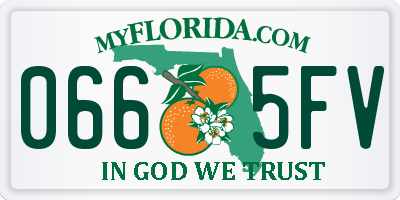 FL license plate 0665FV