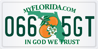 FL license plate 0665GT