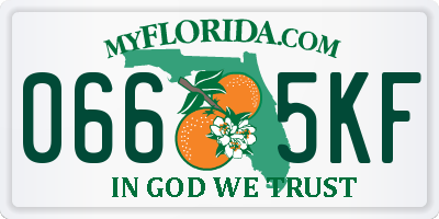 FL license plate 0665KF