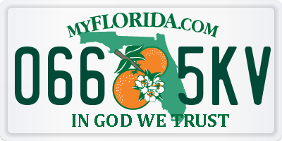 FL license plate 0665KV
