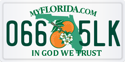 FL license plate 0665LK