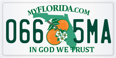 FL license plate 0665MA