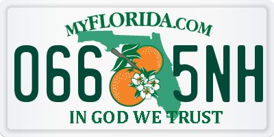 FL license plate 0665NH