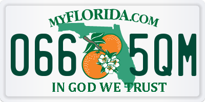 FL license plate 0665QM