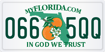 FL license plate 0665QQ