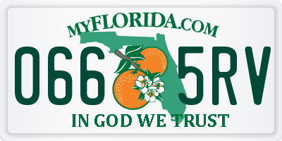 FL license plate 0665RV