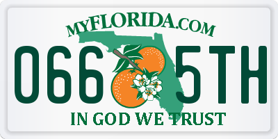 FL license plate 0665TH